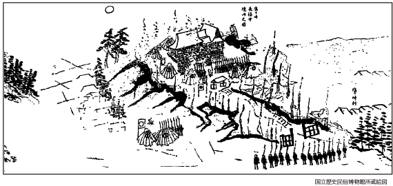 追討軍出陣の様子